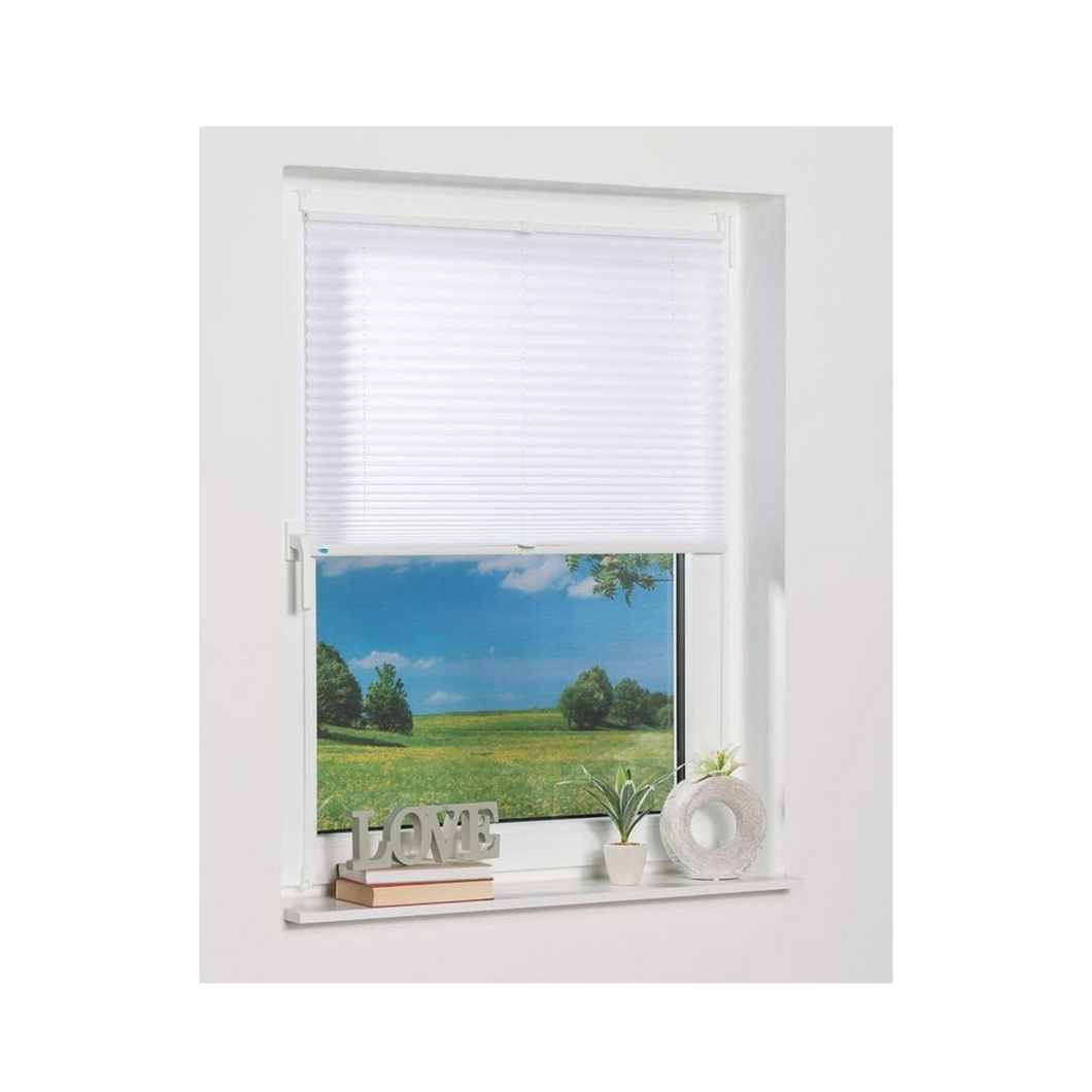 Klemmfix-Plissee Lichtschutz Rollo K-home weiß 70 x 210