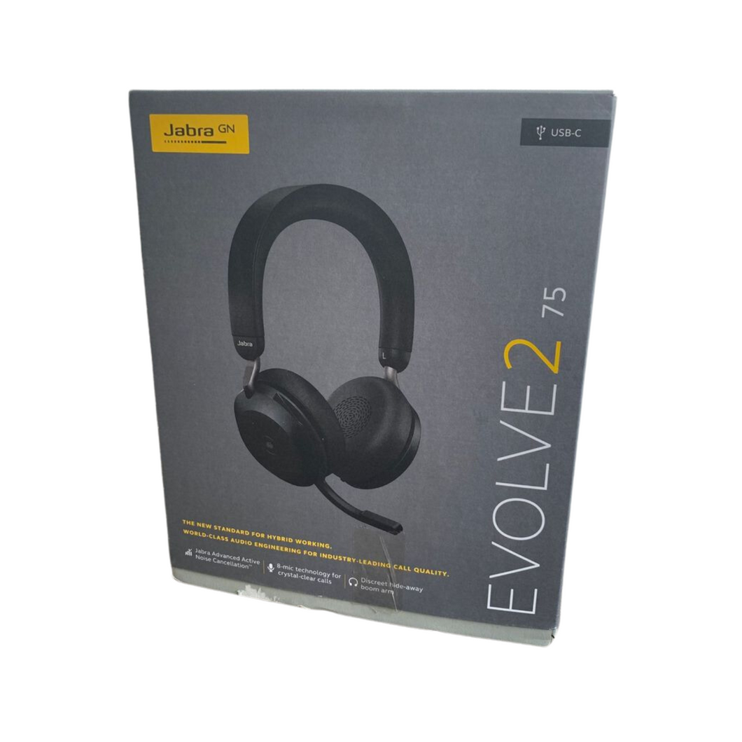 Jabra Evolve2 75 Wireless PC Headset Kopfhörer(ohne USB Adapter)