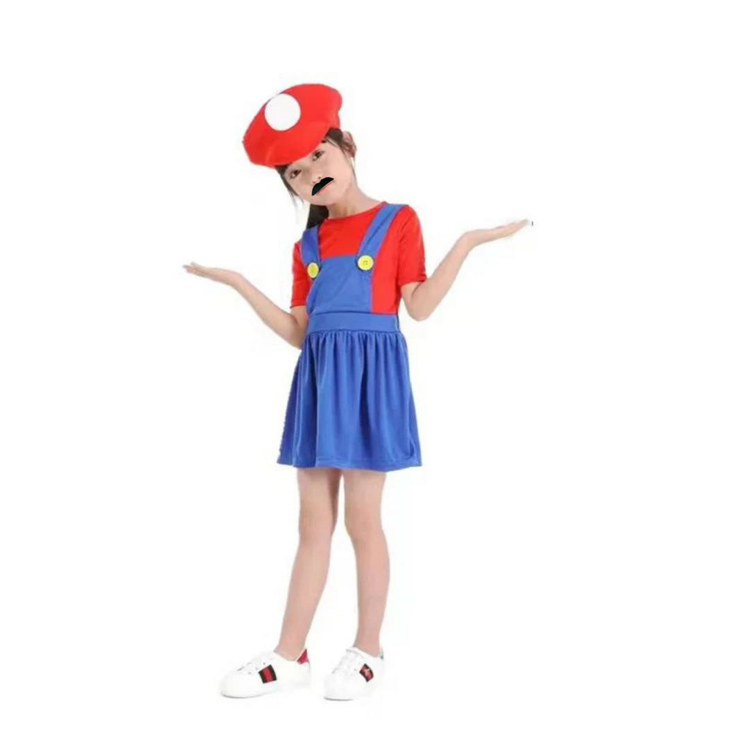 Kostüm, Kinderkostüm Klempner Brüder Super Mario, L