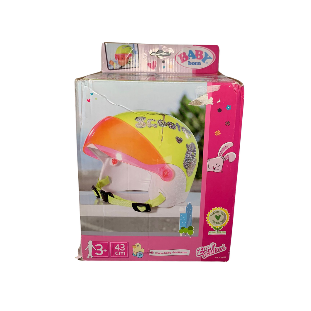 Helm BABY born City Scooterhelm mit verstellbarem Visier, für 43 cm Puppen