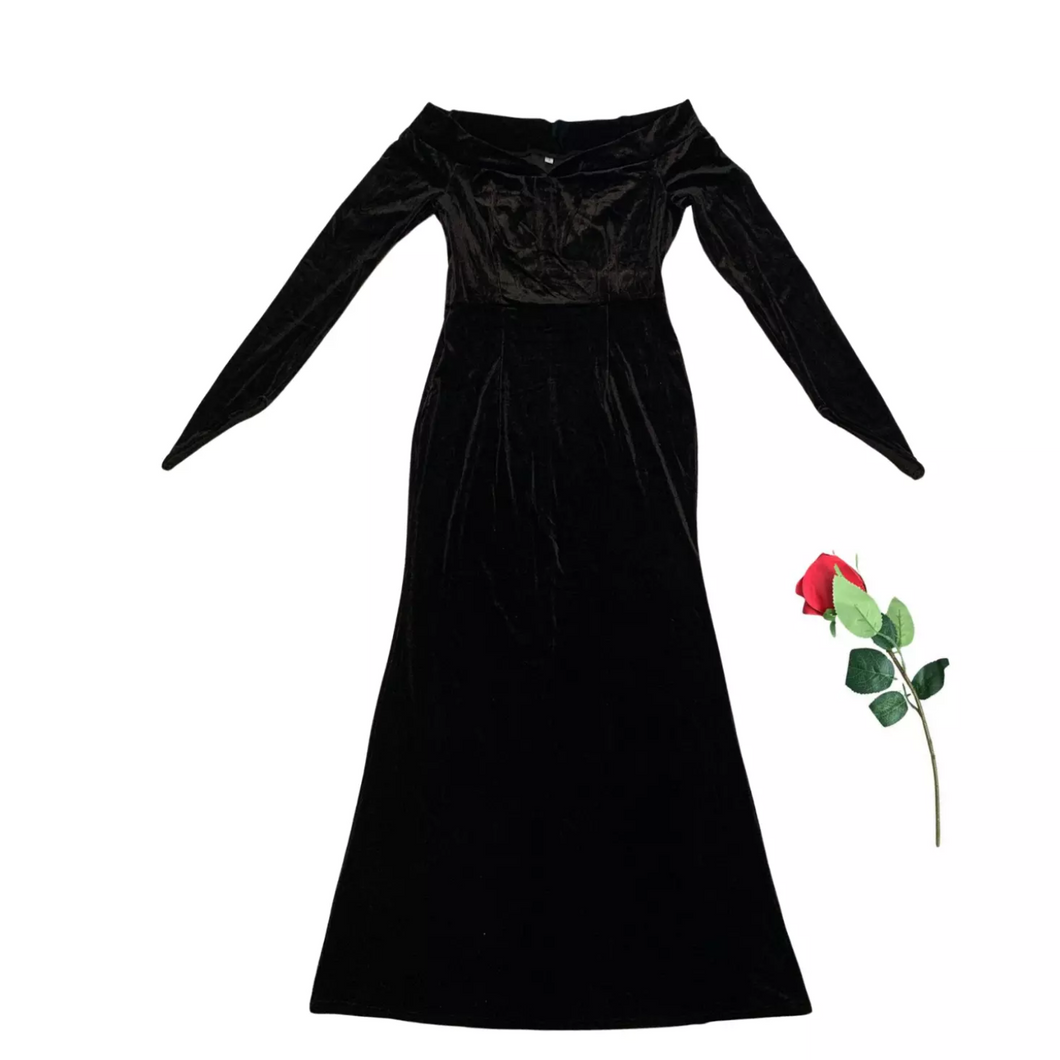 Kostüm Kleid für Damen Gothic Vintage Hexe, L