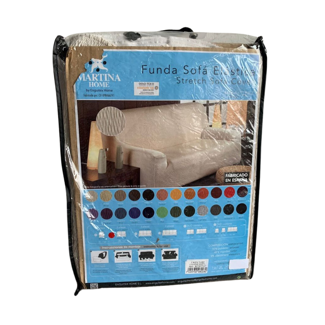 Elastischer Sofabezug, Martina Home Tunez, 2-Sitzer (120-170cm)