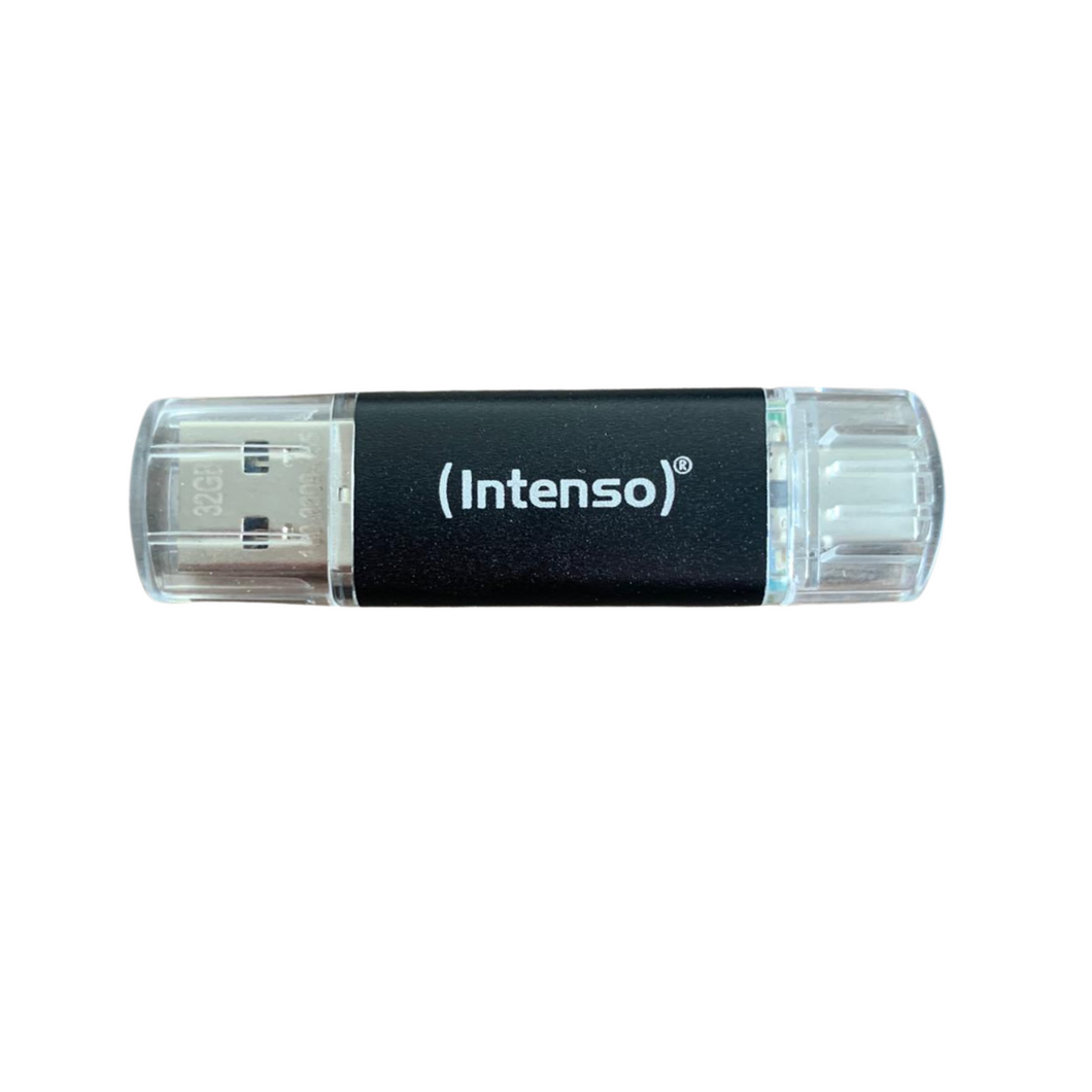 Intenso Twist Line 32 GB, Dual Usb-Stick 3.2 Gen 1X1, USB-C Und USB-A