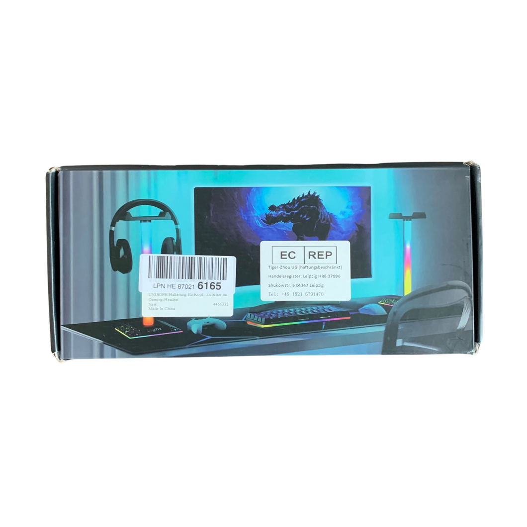 Headset Halterung Gaming Kopfhörer Ständer RGB Kopfhörer Halter