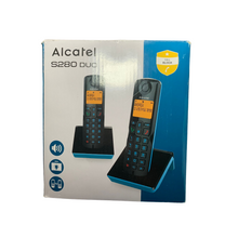 Lade das Bild in den Galerie-Viewer, Duo-Schnurlostelefon, Telefon Alcatel S280 Duo Blau
