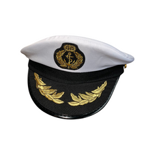 Lade das Bild in den Galerie-Viewer, Kapitänsmütze Kapitän Seemann Matrosen Marine Mütze Hut
