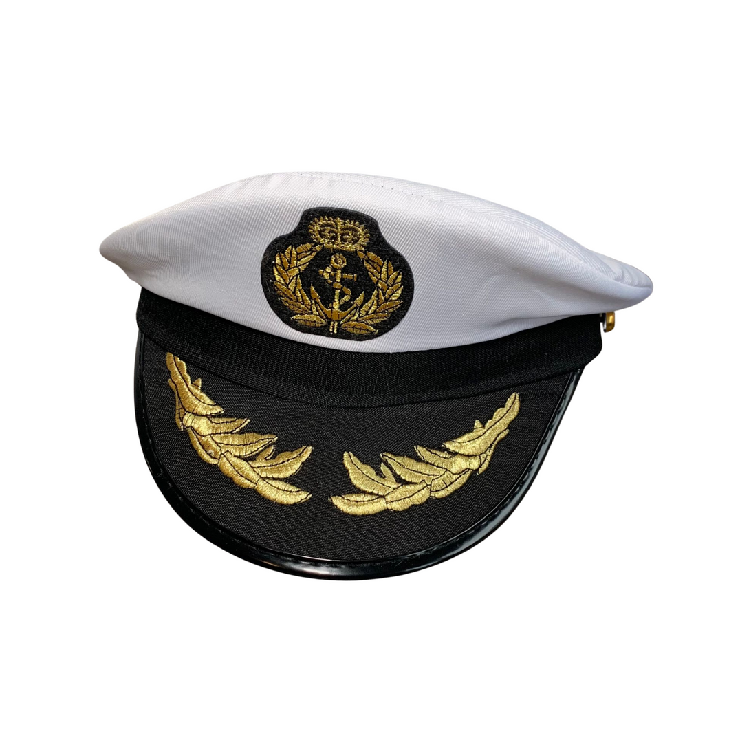 Kapitänsmütze Kapitän Seemann Matrosen Marine Mütze Hut