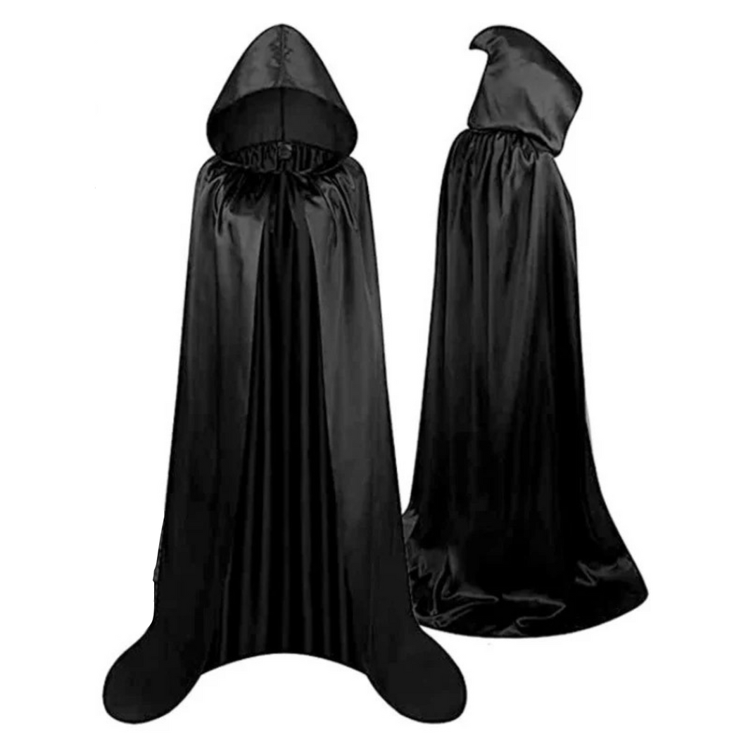 Umhang mit Kapuze, Mittelalter Umhang, Sensenmann Kostüm, XL