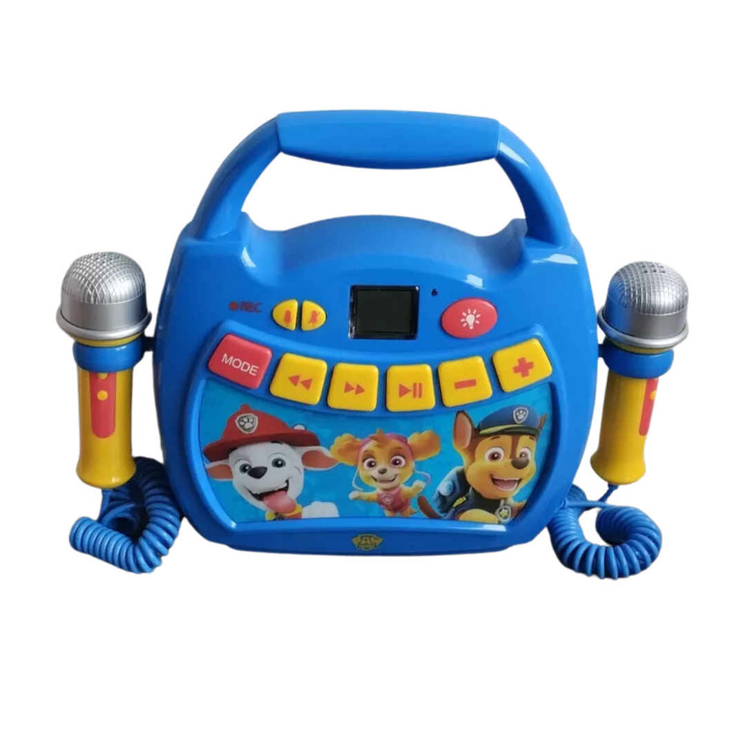 Tragbarer digitaler Karaoke-Player für Kinder-Mikrofon Paw Patrol