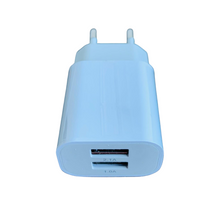 Lade das Bild in den Galerie-Viewer, MUTTO USB Stecker, USB Ladegerät 5V 2A/10 W, USB doppelstecker, 2 Ports mit intelligent Technologie - USB Netzteil Kompatibel mit Allen Arten von Gadgets und Handys, weiße Farbe
