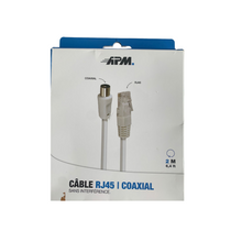 Lade das Bild in den Galerie-Viewer, Kabel RJ45 / Koaxial, 2m, APM. (R18)
