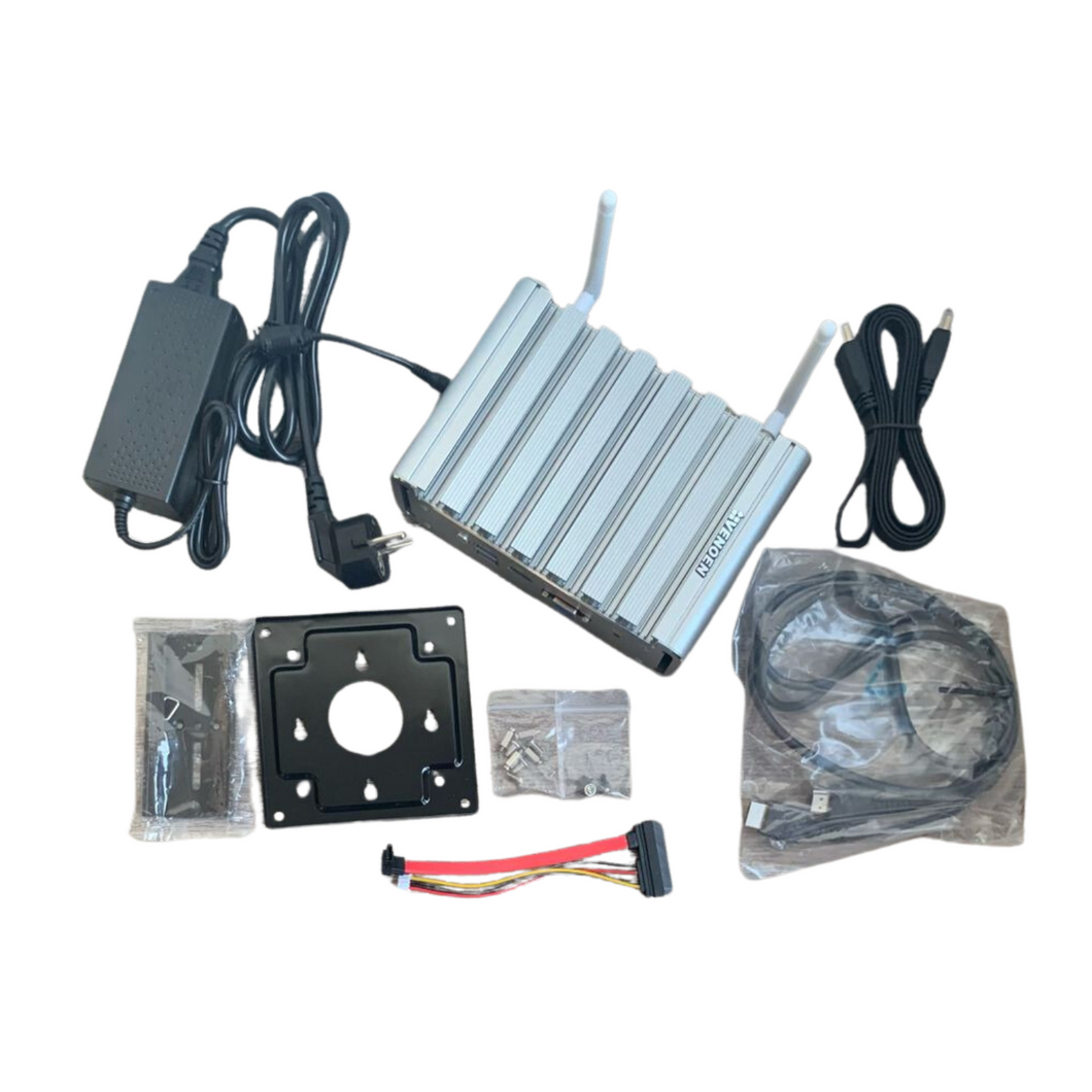 VENOEN MicroFirewall Appliance Fanless Mini PC 4LAN,Mini Computer