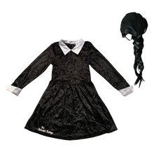 Lade das Bild in den Galerie-Viewer, Kostüm Kinderkostüm Wednesday, die Addams Family, Halloween, 128(6-8Jahre)
