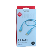 Lade das Bild in den Galerie-Viewer, Hama Ladekabel Flexible, USB-A - USB-C, 1,5 m, Silikon, Blau
