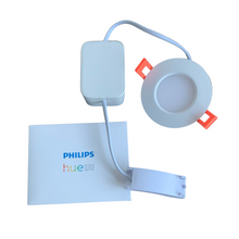 Lade das Bild in den Galerie-Viewer, Philips Hue Smart Slim Einbauleuchte,90mm,weißes &amp; Farbiges Licht
