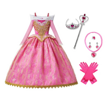 Lade das Bild in den Galerie-Viewer, Kostüm Kinderkostüm Prinzessin Aurora Kleid Rosa, 100
