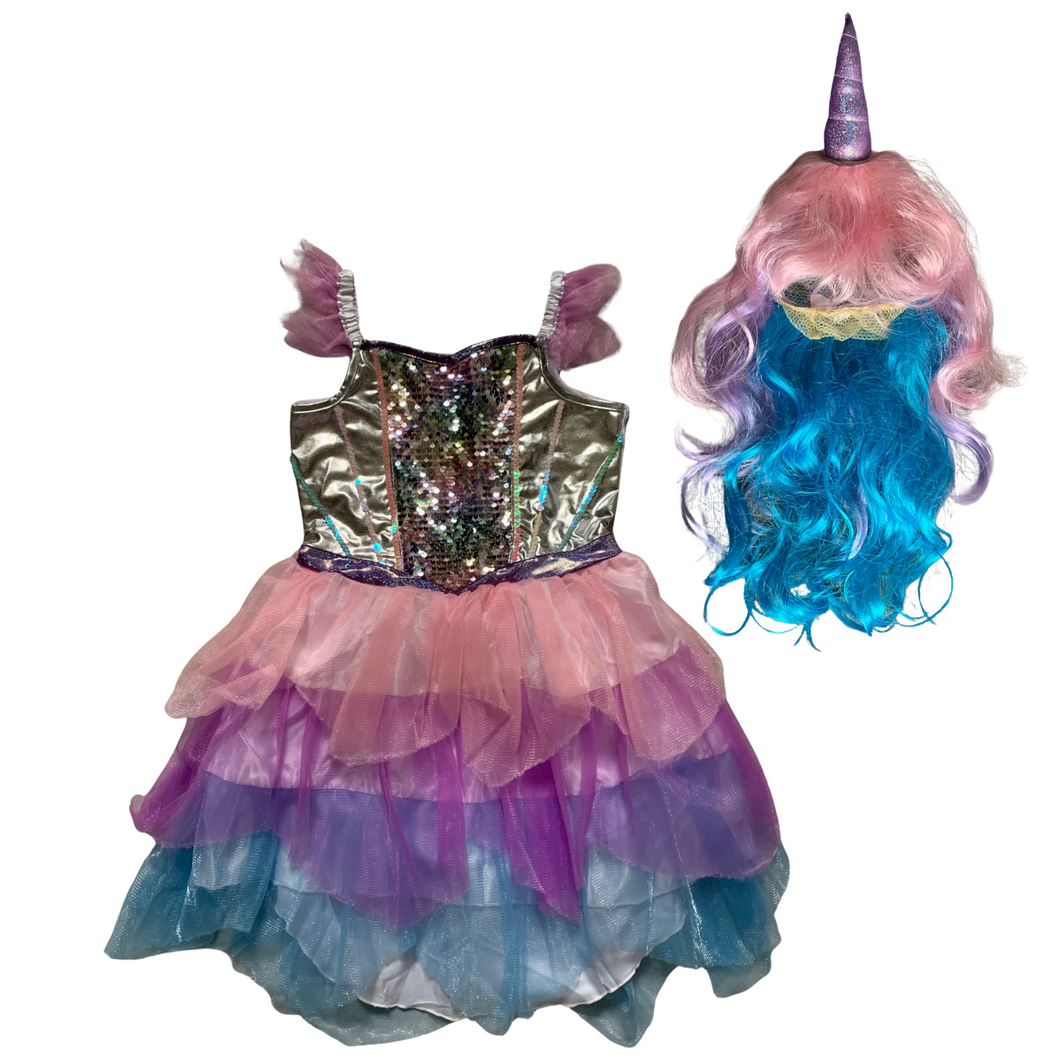 Kostüm Kinderkostüm Einhorn, Kleid Prinzessin