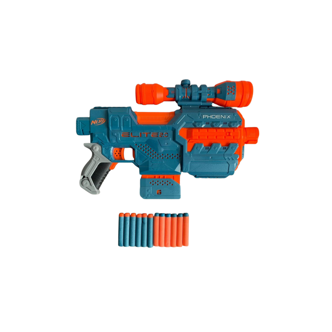 Blaster Elite 2 Phoenix CS-6 motorisierter Blaster, 12 Nerf Darts