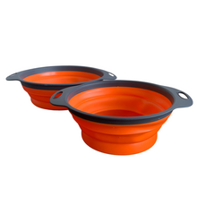 Lade das Bild in den Galerie-Viewer, Zusammenklappbares Sieb-Set, Filterkörbe, Schüsseln, Behälter, Gummi-Sieb
