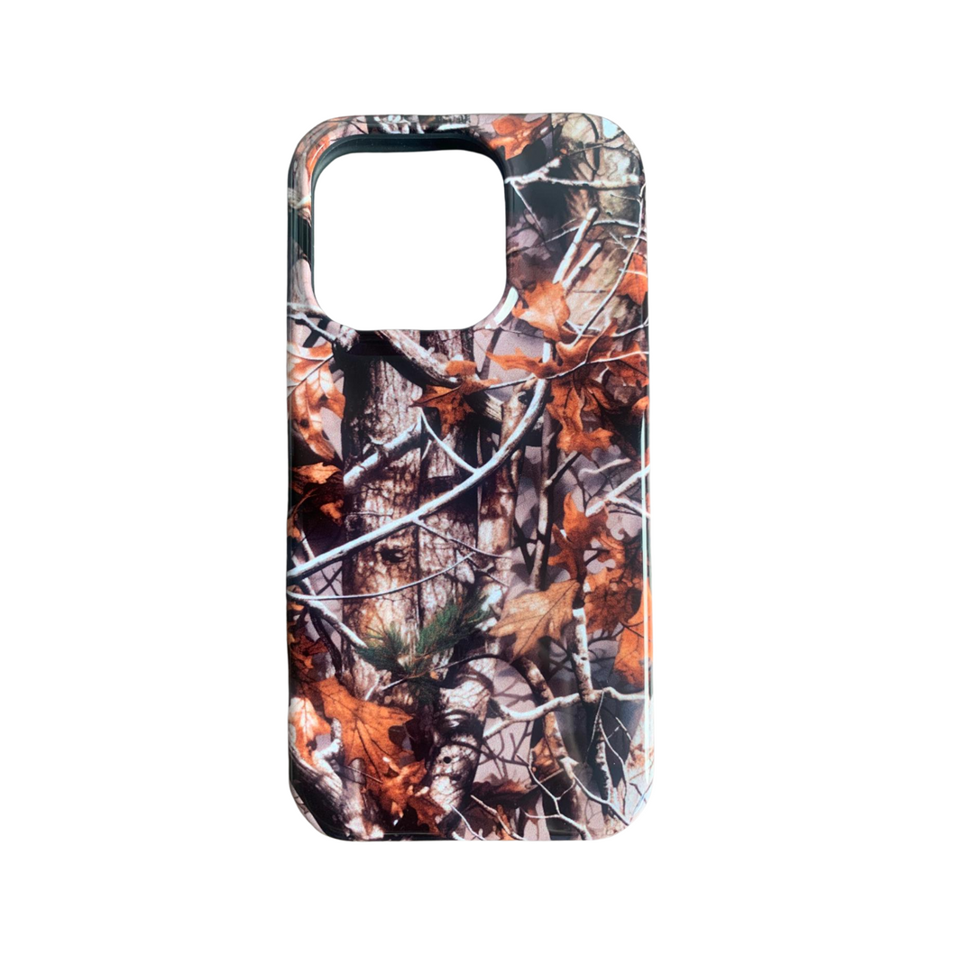 Hülle für iPhone 15 Pro Handyhülle Tarnmuster Taktische Jagd Bushcraft Real Tree