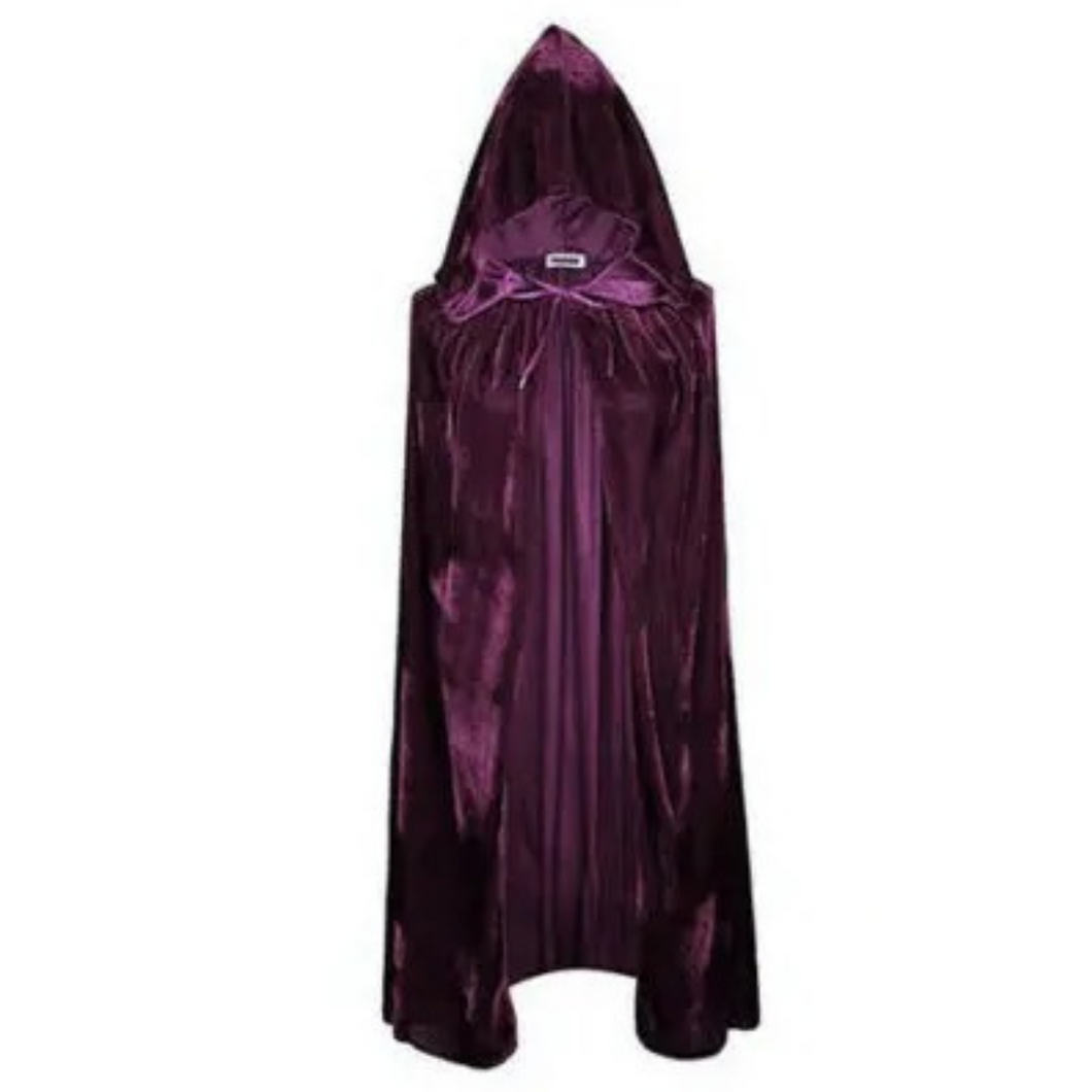 Umhang, Mittelalter Kapuzenumhang, Cape Satin, Mantel, 150cm