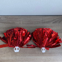 Lade das Bild in den Galerie-Viewer, Kostüm Cheerleader für Damen, Uniform mit Pompons, XXL
