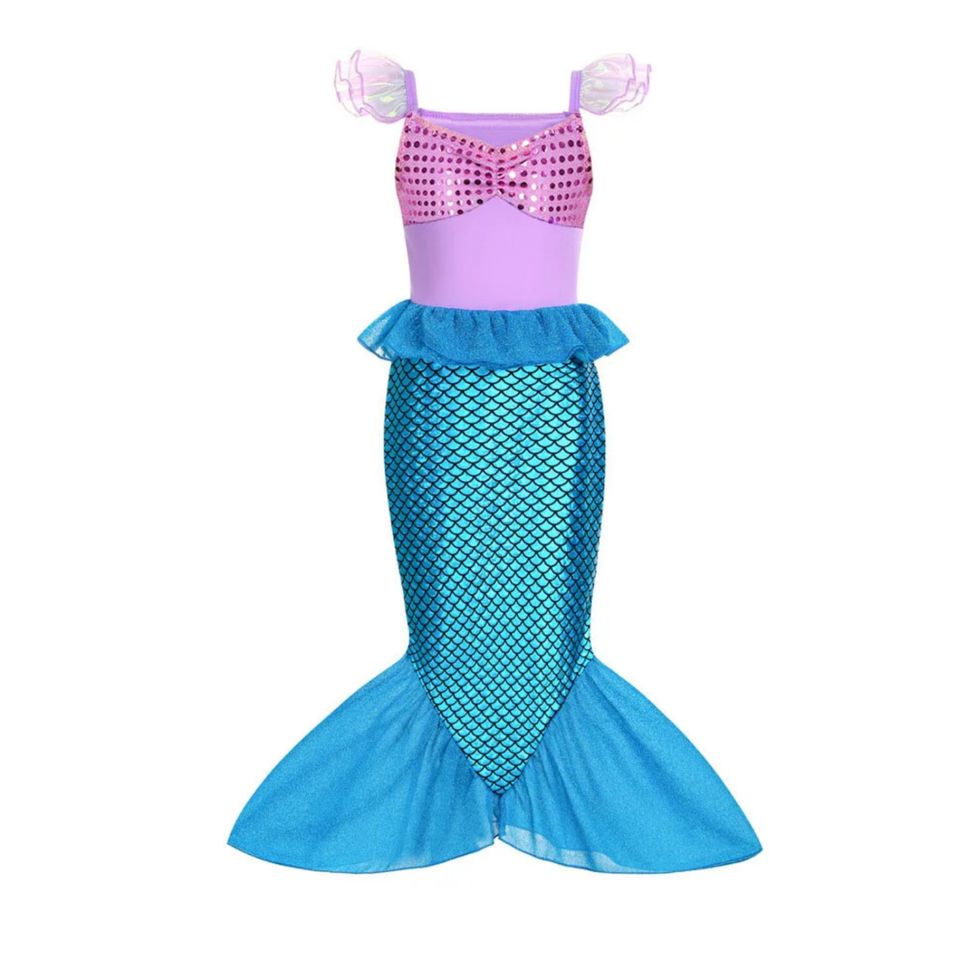 Kinder Kostüm Kleid Prinzessin Meerjungfrau Arielle, 150